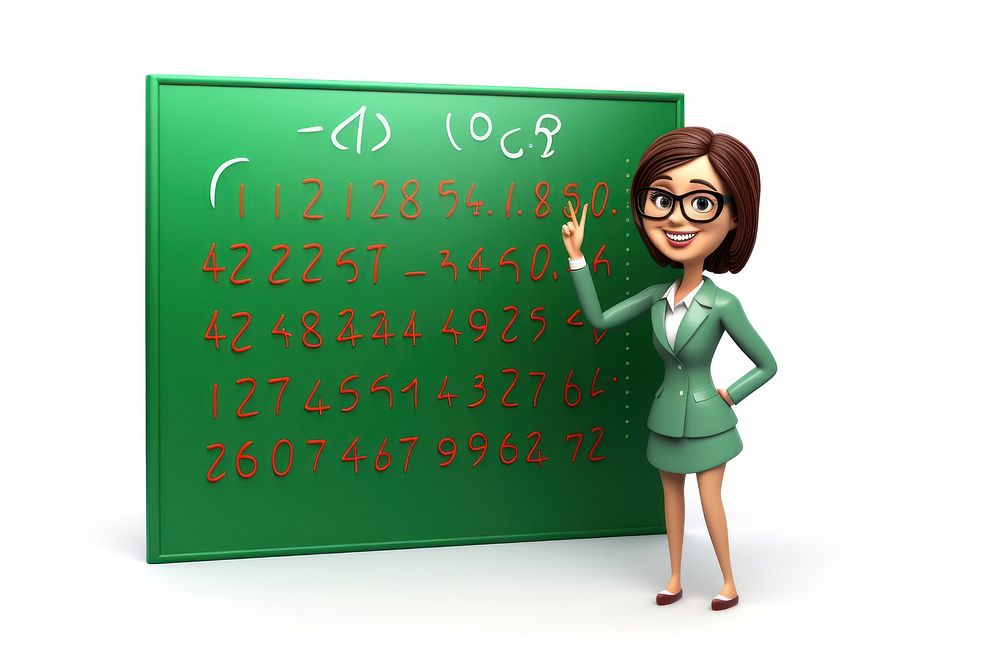 Blackboard adult green woman. AI generated Image by rawpixel.