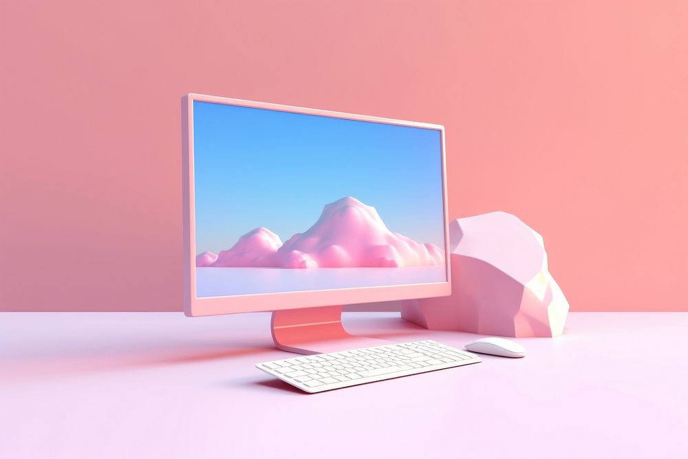 Computer desktop laptop electronics. AI generated Image by rawpixel.