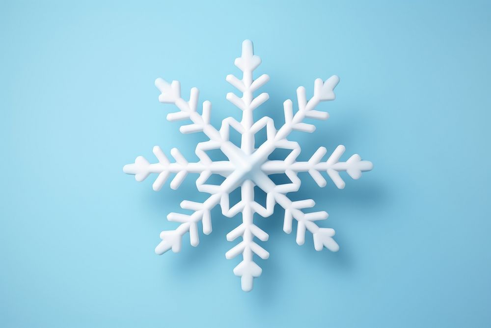 Snowflake white blue celebration. AI generated Image by rawpixel.