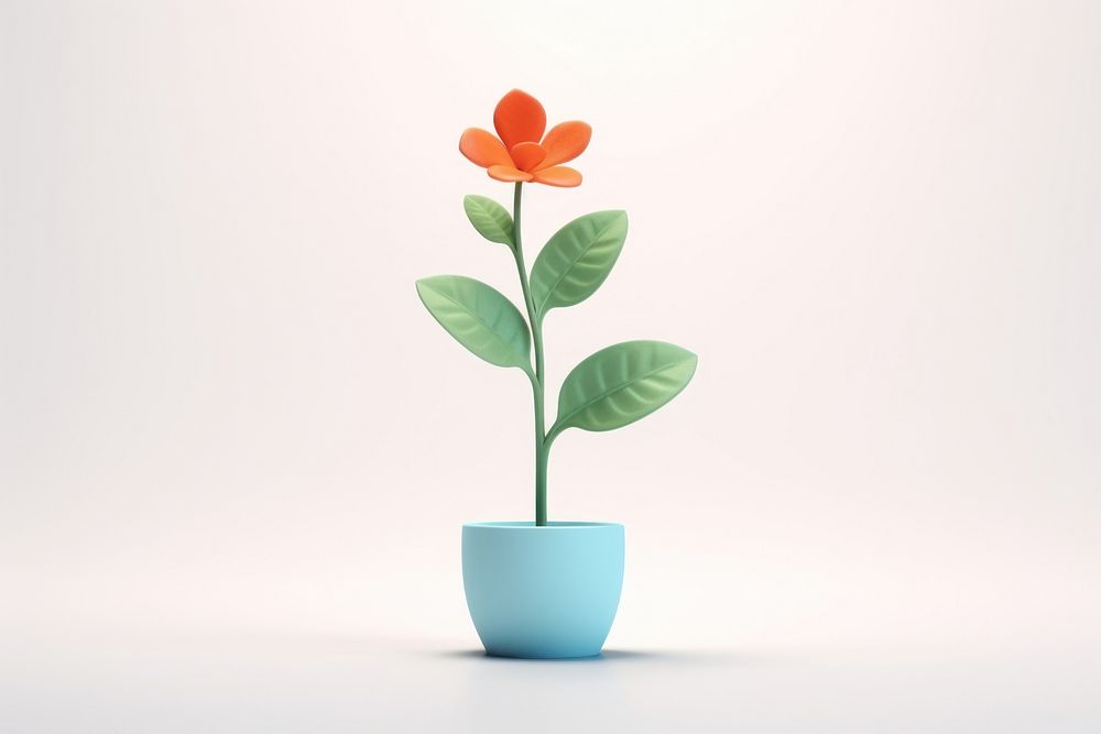 Flower plant petal leaf. AI generated Image by rawpixel.