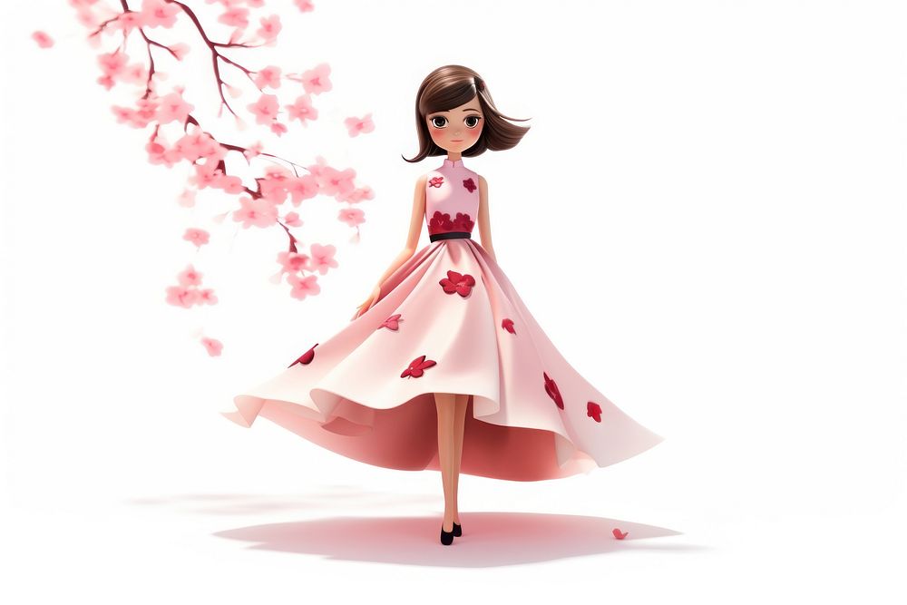 Blossom flower plant dress. AI generated Image by rawpixel.