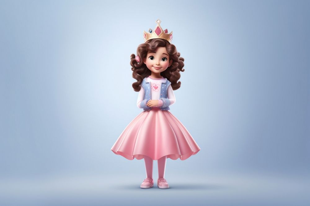 Figurine crown doll girl. AI generated Image by rawpixel.