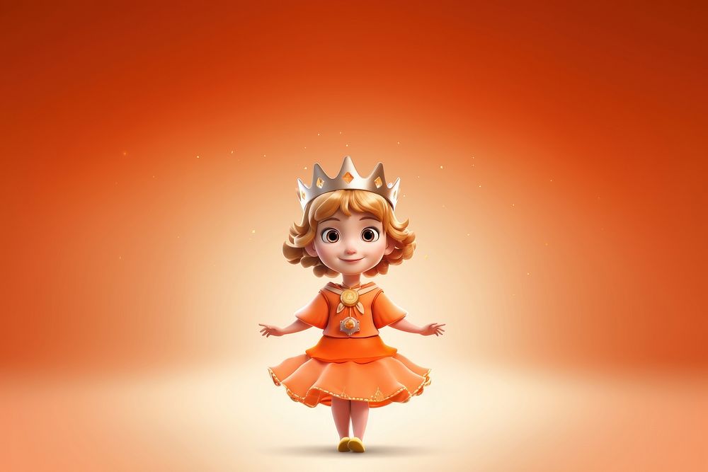 Crown doll toy representation. AI generated Image by rawpixel.