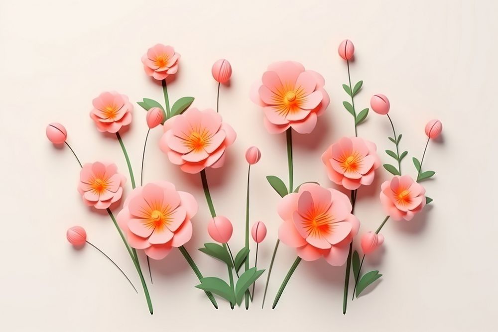 Flower petal plant art. AI generated Image by rawpixel.