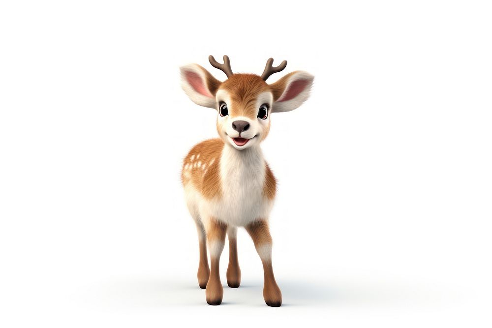 Wildlife mammal animal deer. AI generated Image by rawpixel.