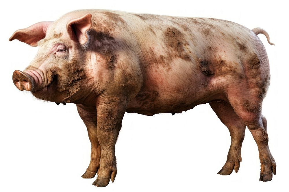 Pig mammal animal boar. AI generated Image by rawpixel.