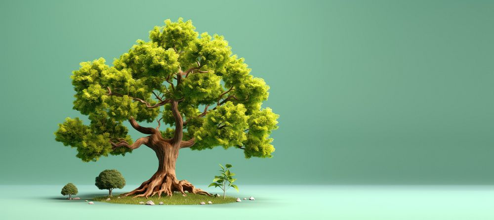 Tree outdoors bonsai plant. AI generated Image by rawpixel.