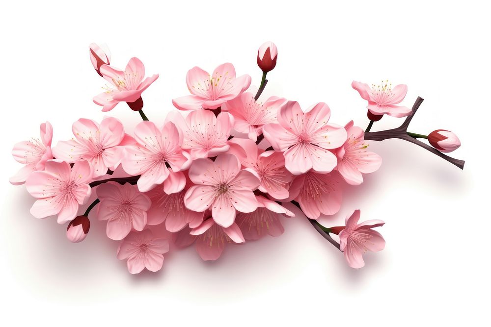 Blossom flower cherry petal. AI generated Image by rawpixel.