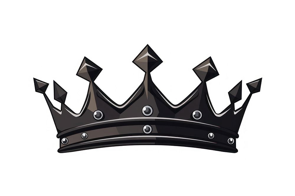 Crown black white background accessories.