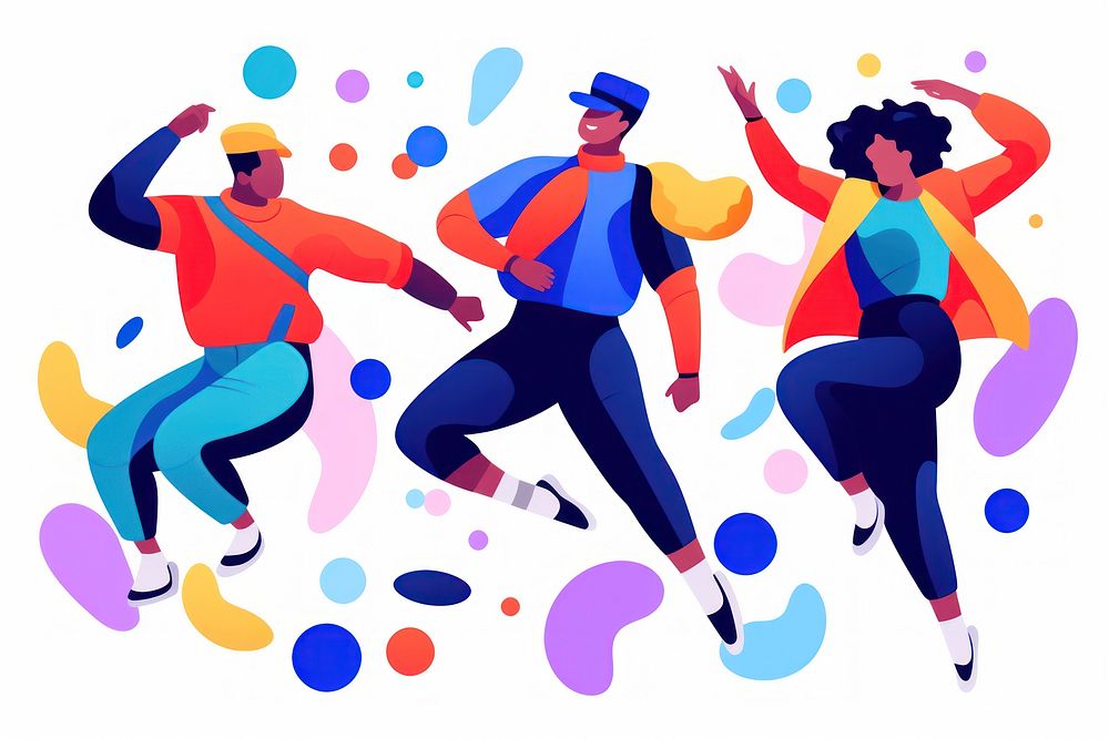 Dancing togetherness celebration friendship. AI generated Image by rawpixel.