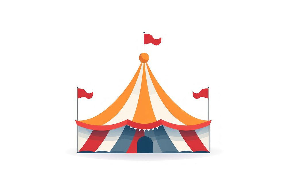 Circus tent celebration patriotism. AI generated Image by rawpixel.