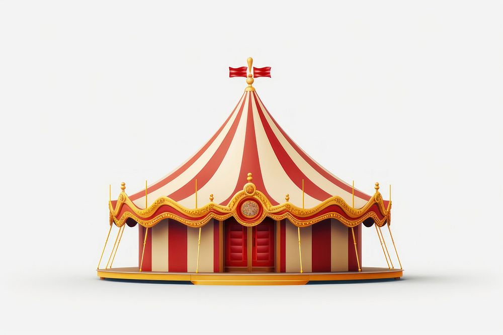 Circus recreation carousel fun. AI generated Image by rawpixel.