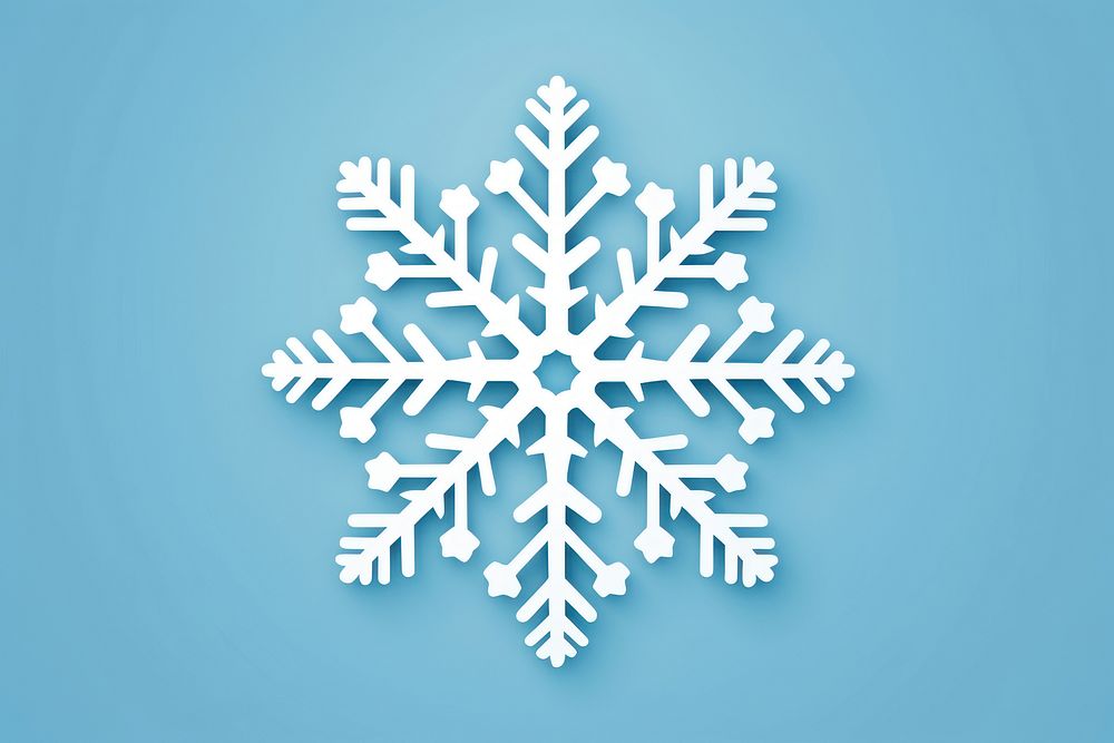 Snowflake white celebration decoration. AI generated Image by rawpixel.