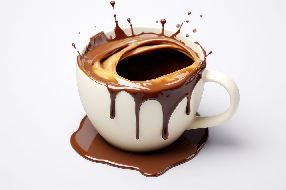 Coffee cup chocolate dessert. AI generated Image by rawpixel.