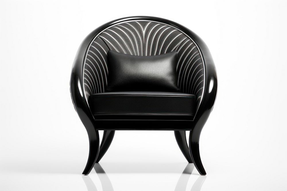 Chair furniture armchair monochrome. AI generated Image by rawpixel.