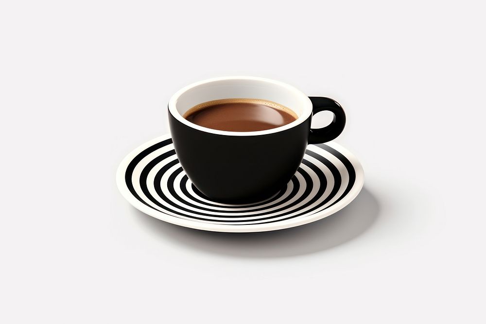 Coffee cup pattern saucer. AI generated Image by rawpixel.