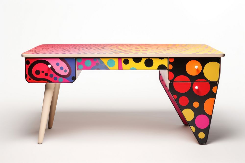 Desk furniture table creativity. AI generated Image by rawpixel.