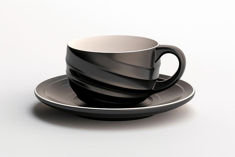 Mug saucer coffee drink. AI generated Image by rawpixel.