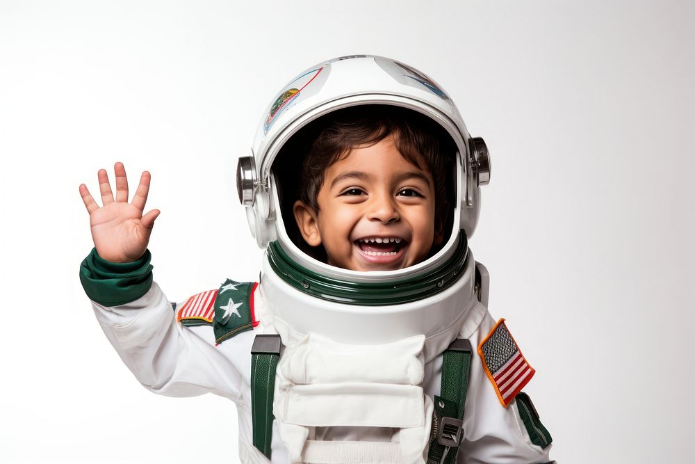 Astronaut baby happiness cheerful. AI generated Image by rawpixel.