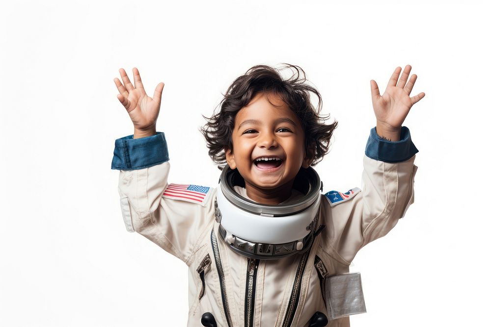 Astronaut happy accessories excitement. AI generated Image by rawpixel.
