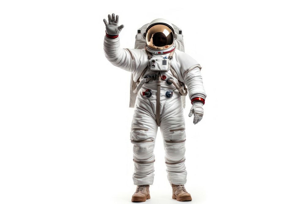 Astronaut protection security standing. AI generated Image by rawpixel.