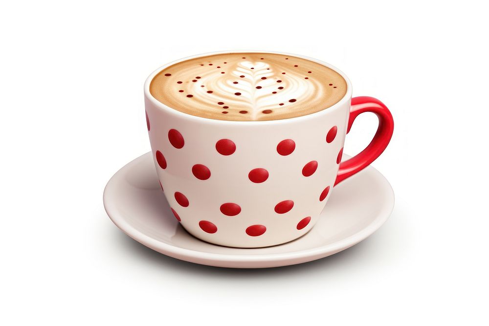 Cup coffee saucer latte. AI generated Image by rawpixel.