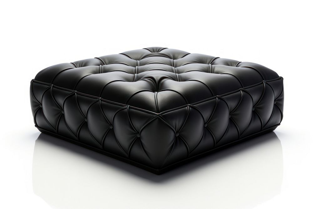 Furniture ottoman simplicity relaxation. AI generated Image by rawpixel.