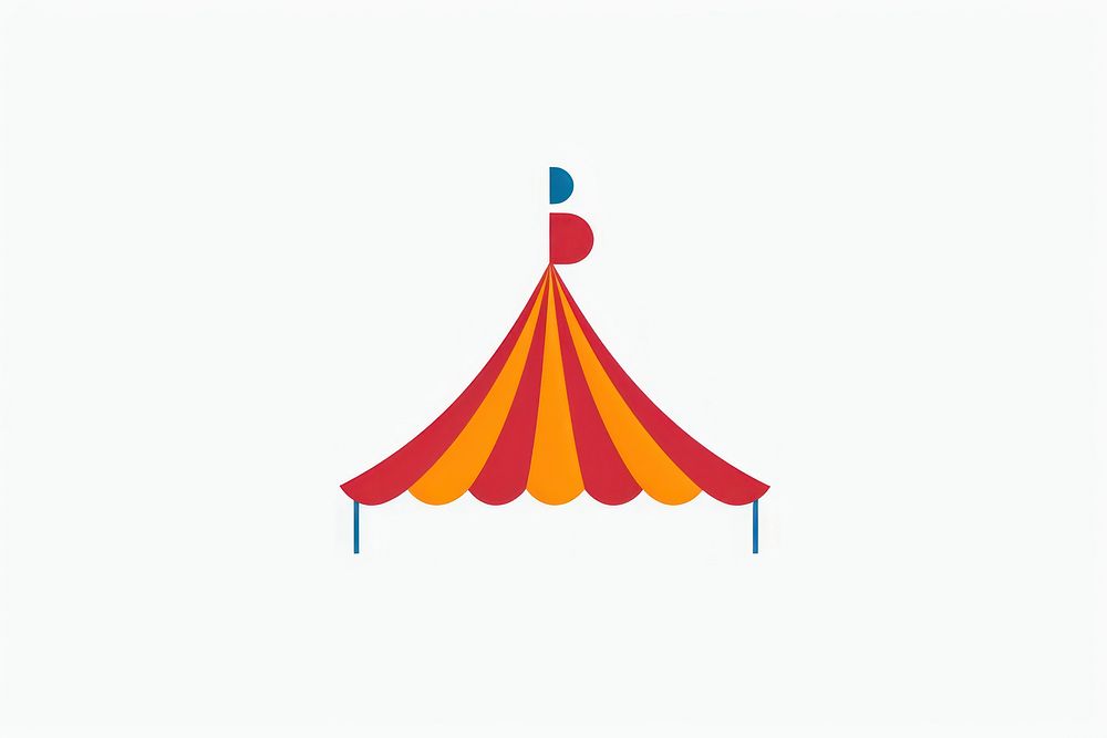 Circus logo tent recreation. AI generated Image by rawpixel.