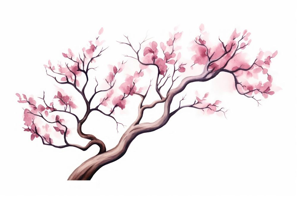 Blossom branch flower plant. AI generated Image by rawpixel.