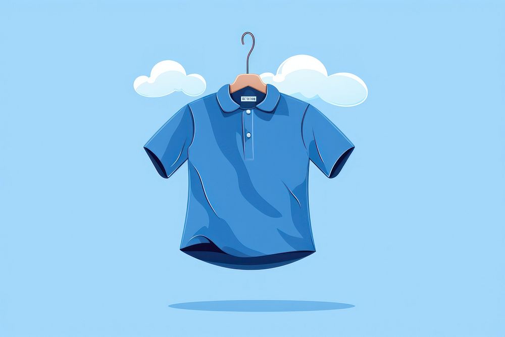 T-shirt hanger blue electronics. AI generated Image by rawpixel.