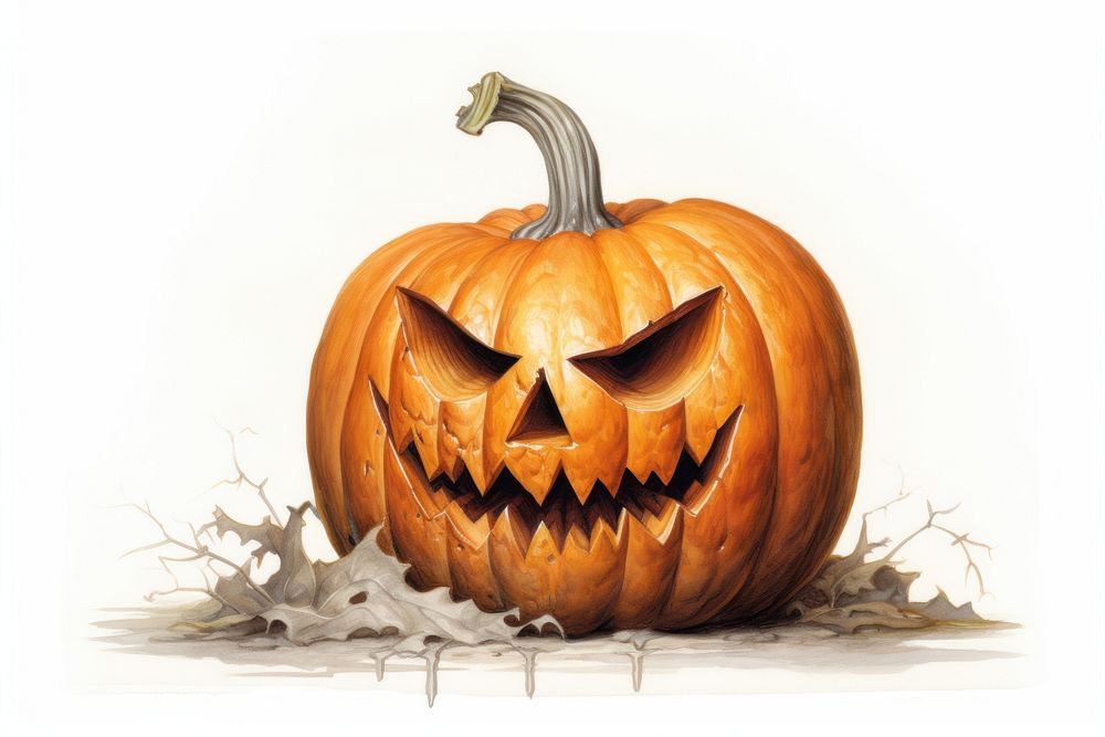 Halloween vegetable pumpkin food. AI generated Image by rawpixel.