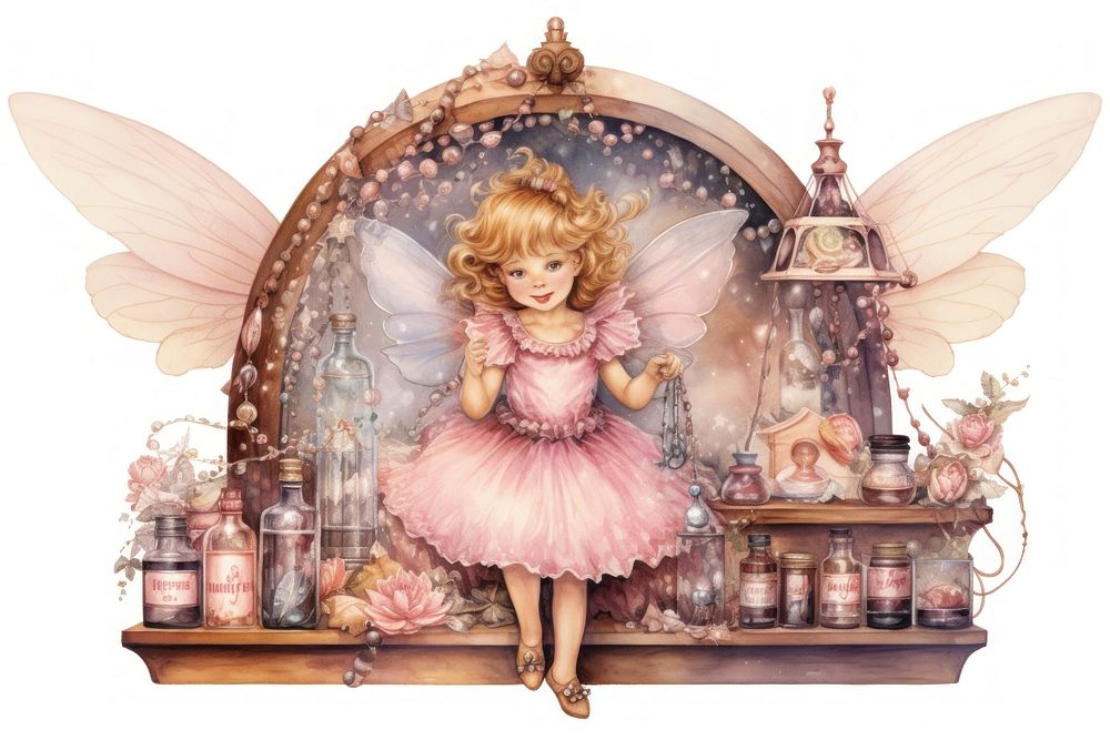 Portrait fairy angel representation. AI generated Image by rawpixel.