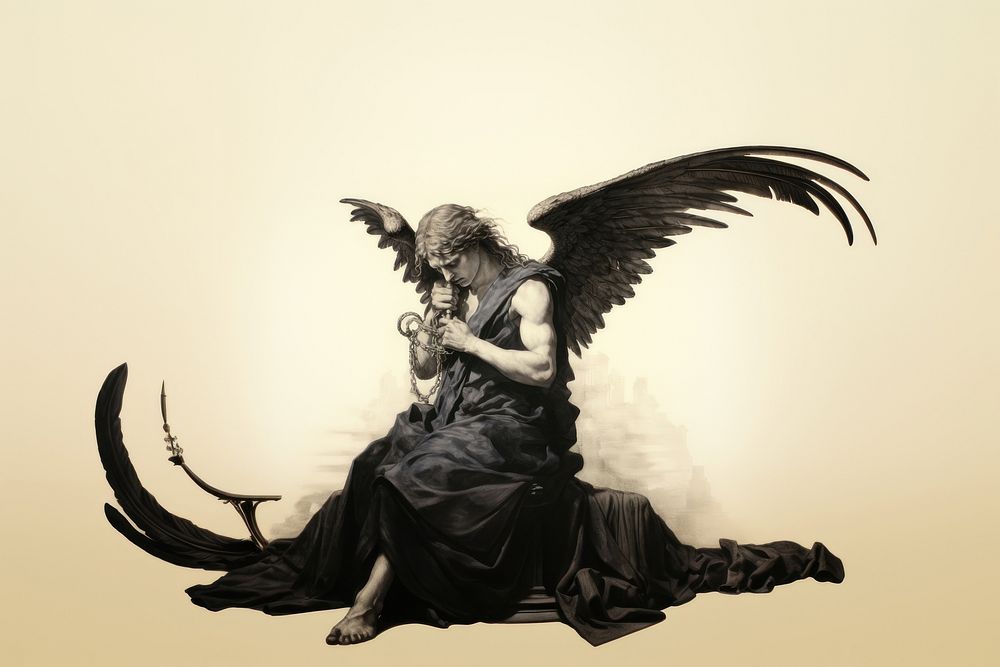 Angel adult representation creativity. AI generated Image by rawpixel.