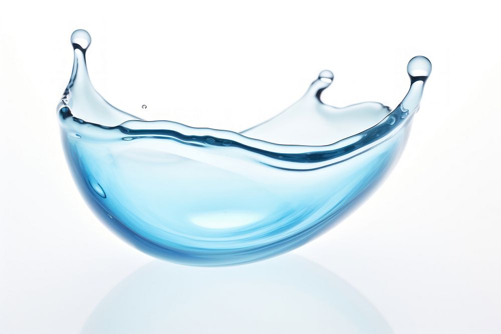 Glass water drop white background. AI generated Image by rawpixel.