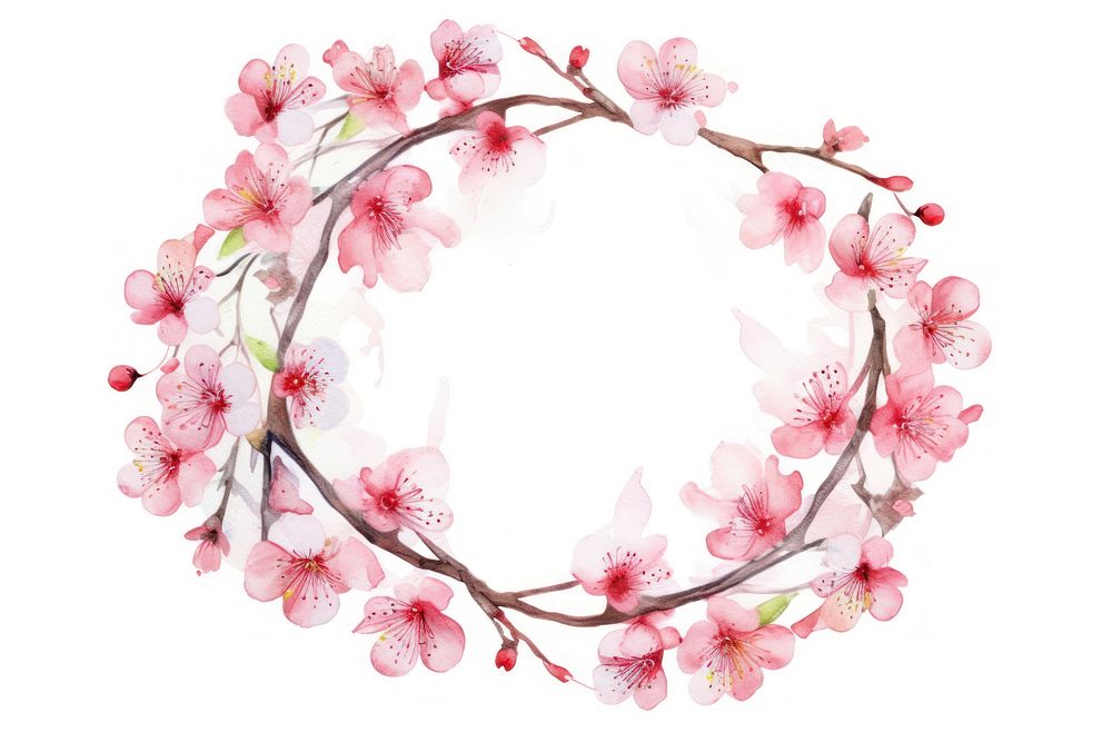 Blossom flower circle cherry. AI | Free Photo Illustration - rawpixel