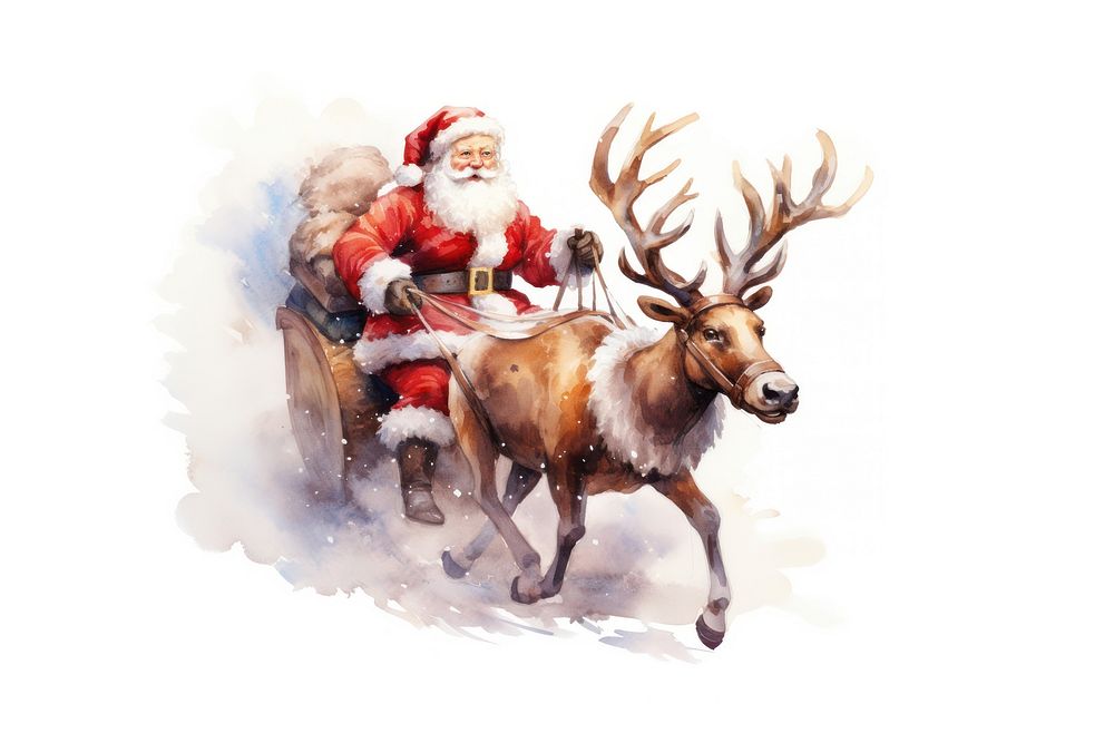 Christmas mammal animal adult. AI generated Image by rawpixel.