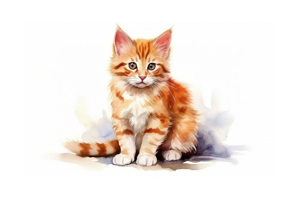 Animal mammal kitten pet. AI generated Image by rawpixel.