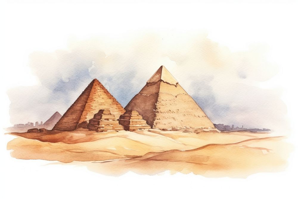 Architecture pyramid archaeology creativity. AI generated Image by rawpixel.