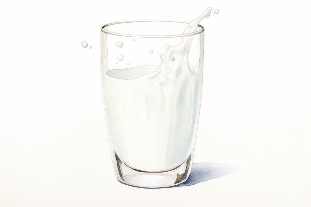 Glass milk drink refreshment. AI generated Image by rawpixel.