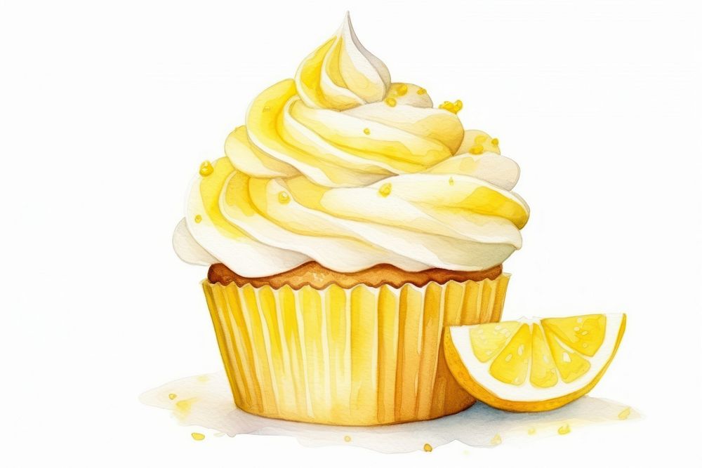 Cupcake dessert fruit cream. AI generated Image by rawpixel.