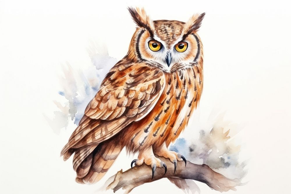 Owl animal bird creativity. AI generated Image by rawpixel.