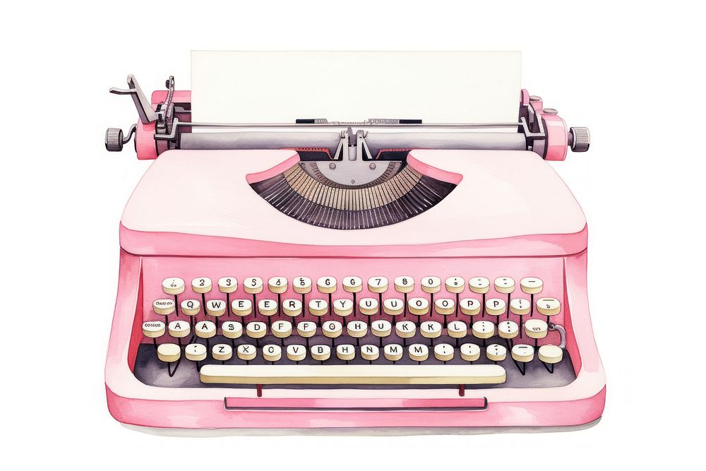 Typewriter text pink correspondence. AI generated Image by rawpixel.