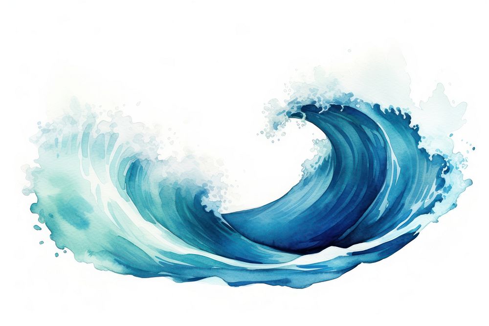 Nature ocean water wave. AI generated Image by rawpixel.