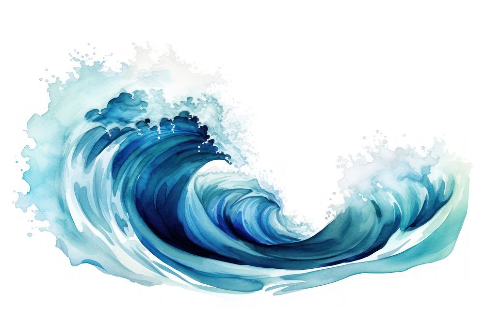 Nature ocean water wave. AI generated Image by rawpixel.