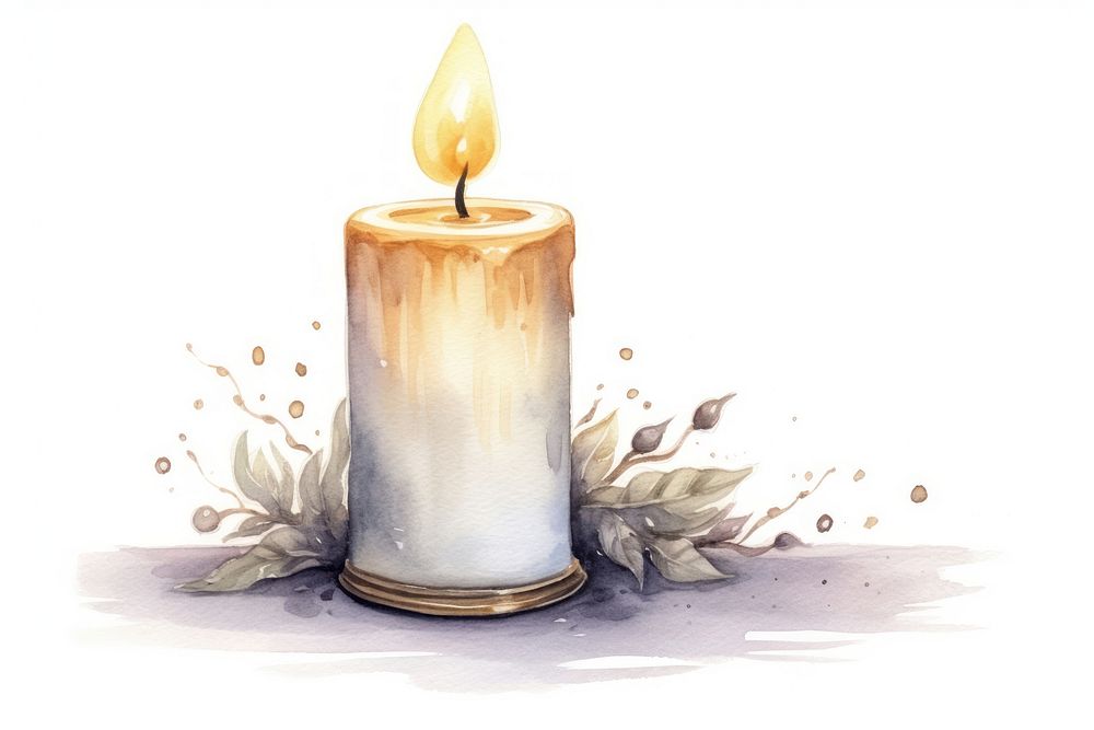 Candle illuminated celebration cylinder. AI generated Image by rawpixel.