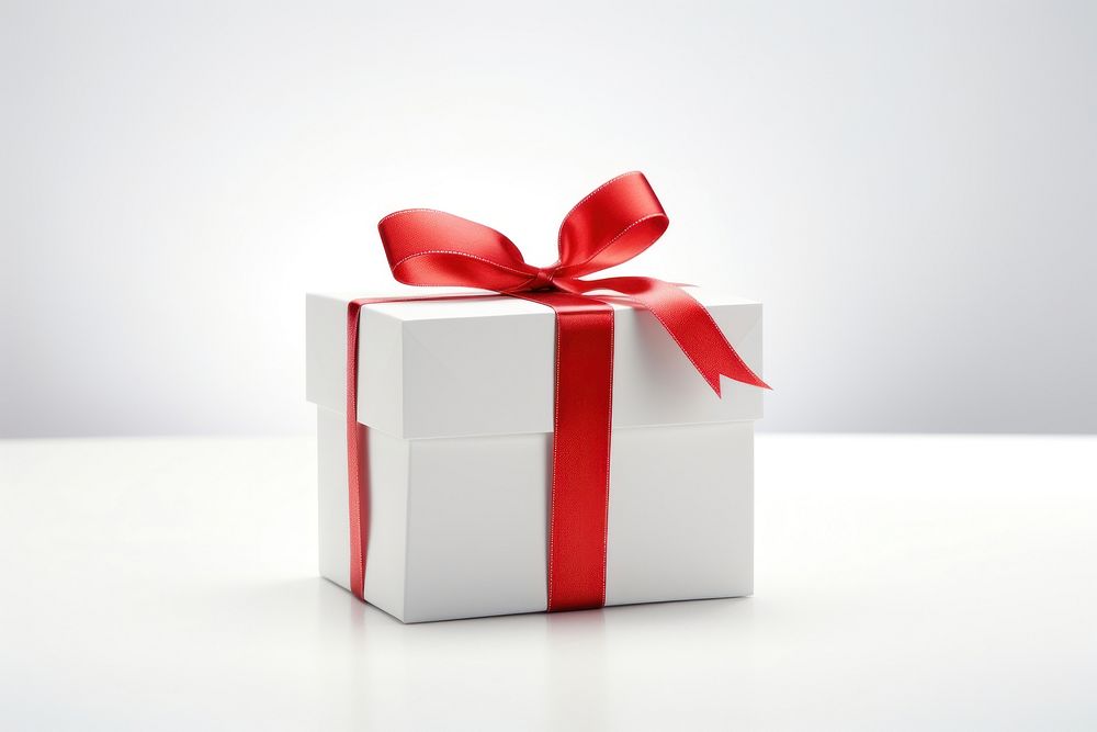 Gift box ribbon red. AI generated Image by rawpixel.