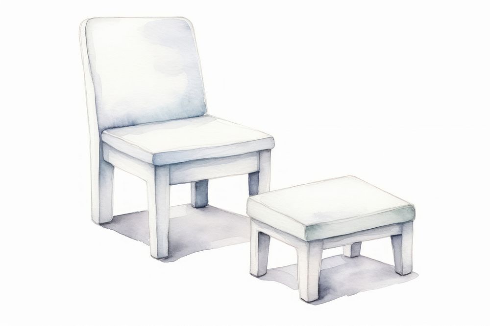 Furniture chair white simplicity. AI generated Image by rawpixel.