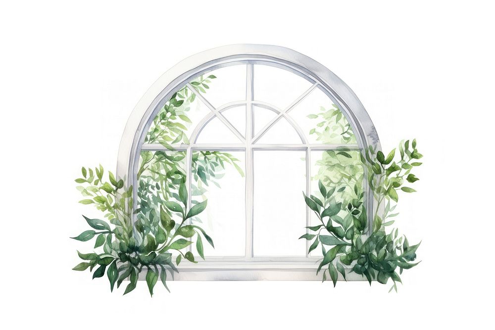 Window plant leaf white background. AI generated Image by rawpixel.