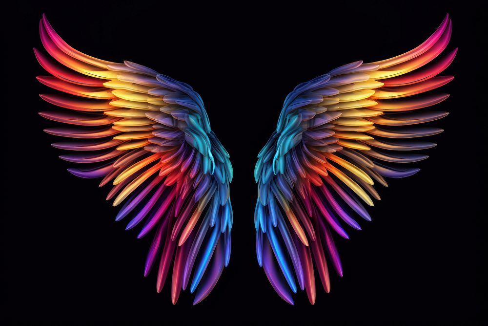 Pattern wing bird lightweight. AI generated Image by rawpixel.