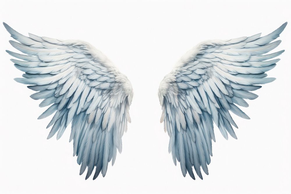 Flying angel white wing. AI generated Image by rawpixel.
